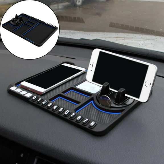 GBAYXJ Multifunctional Car Anti Slip Mat Auto Phone Holder Non Slip Sticky Anti Slide Phone Mount Silicone Car Pad Mat(Blue)