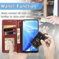 thumbnail image 5 of Dteck Case for OnePlus Nord N200 5G,Magnetic Retro Leather Card Holder Wallet Flip Case Kickstand Shockproof Protective Phone Cover,Red, 5 of 5