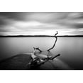 thumbnail image 2 of Lindsten, Christian 14x11 White Modern Wood Framed Museum Art Print Titled - Branch Long Exposure Lake, 2 of 4