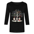 thumbnail image 4 of successthop Womens Christian Funny Shirts Tree Plus Size 3/4 Sleeve Tee Oversized Crewneck Top Loose Print Clothes White, 4 of 6