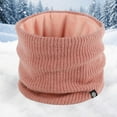 thumbnail image 2 of Wdgfv Winter Knitted Neck Warmer Scarf Double Layer Lined Thermal For Cold Weather And Outdoor Activities Pink One Size, 2 of 3