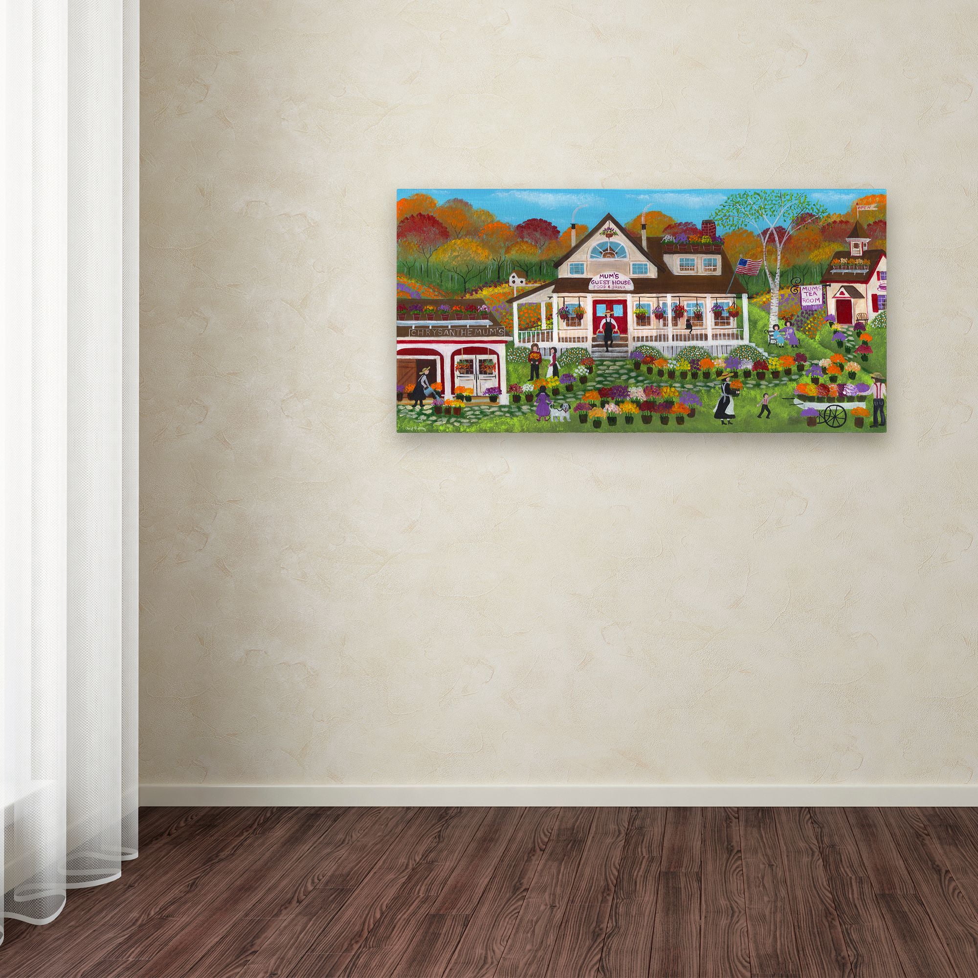 Cheryl Bartley 'Mum's Guest House ' Canvas Art