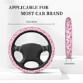 thumbnail image 5 of Bingfone Breast Cancer Ribbons Awareness Steering Wheel Cover - Universal 15 Inches Car Steering Wheel Covers Grip Auto Internal Accessories, 5 of 7