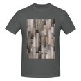 thumbnail image 4 of Bingfone Wooden Texture Men'S Loose Fit Short-Sleeve Pocket T-Shirt, 4 of 7