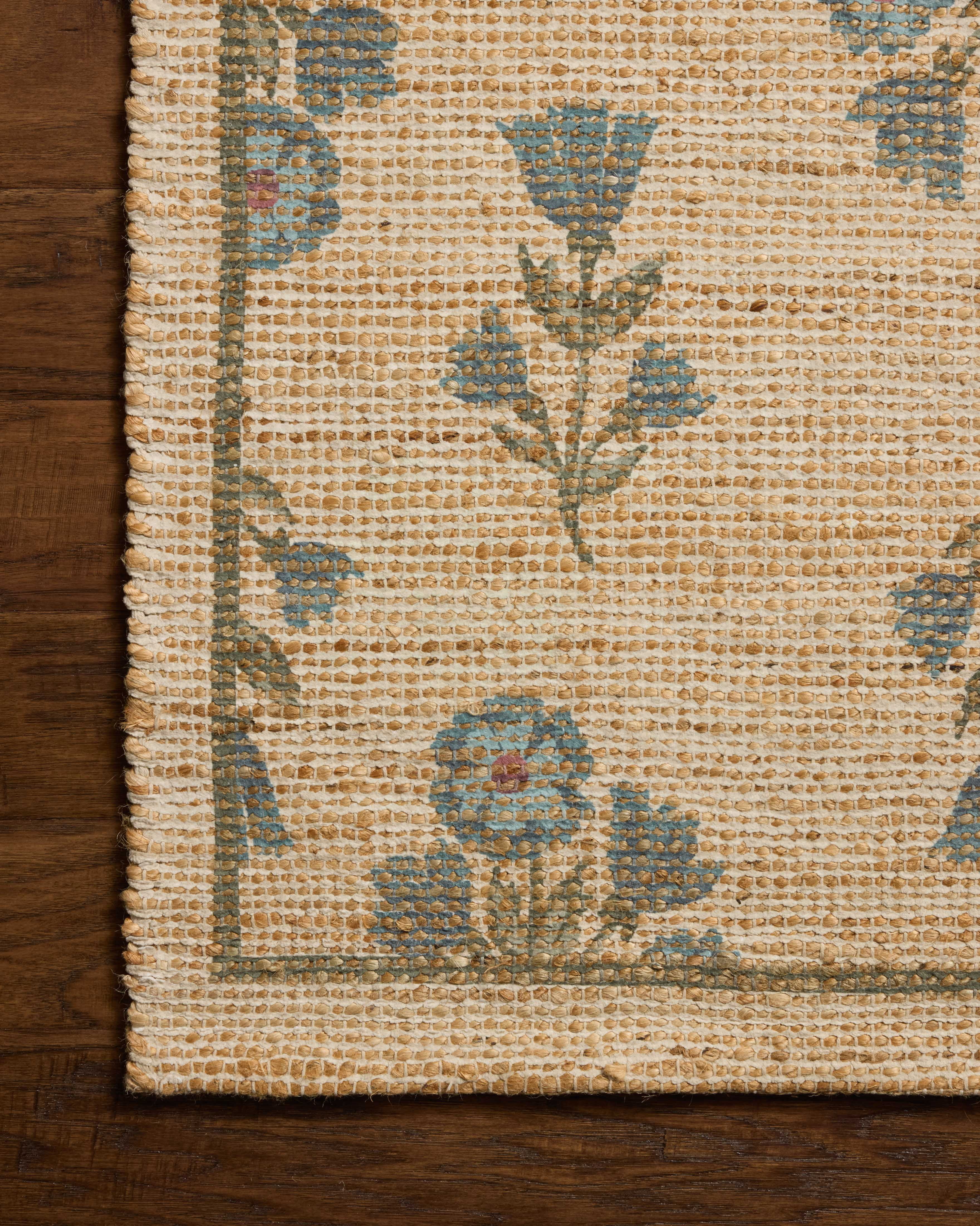 Chris Loves Julia x Loloi Rue Moss / Blue 5'-0" x 7'-6" Area Rug