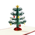 thumbnail image 1 of Bangcool Christmas Card 3D Creative Xmas Tree Pop up Card Holiday Card Greeting Card, 1 of 6