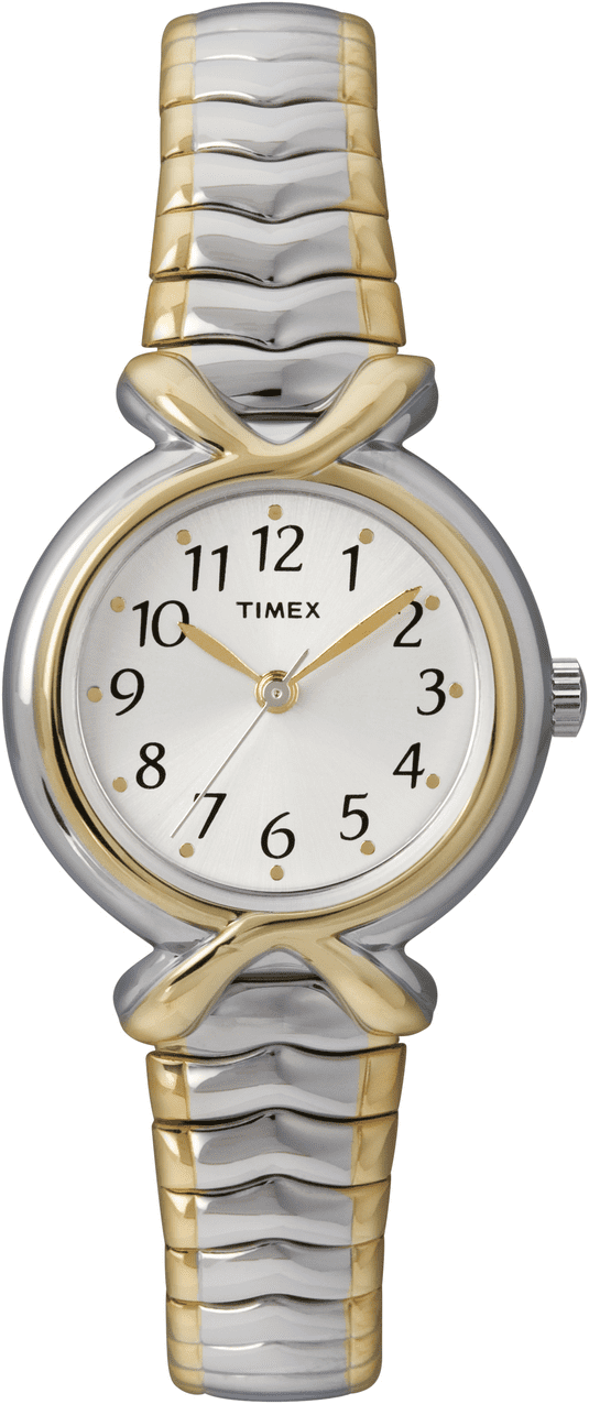 Timex Timex Women S Pleasant Street 25mm Watch Two Tone Case White