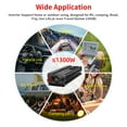 thumbnail image 5 of 1300W/2600W Peak Power Inverter DC 12V to AC 110V, 4 AC Outlets & 4 USB Ports (3.1A), Modified Sine Wave Car Inverter with LED Display for RV, Truck, Camping, Home, Emergency Power Black, 5 of 11