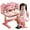 Pink #2, variant on YNCE Kids Desk and Chair Set, Height Adjustable Kids Art Desk, Ergonomic Study Table for Kids, Childrens Table and Chair Set with Cartoon Pattern, Drawer, Bookshelf, Spacious Table for Kids