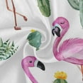 thumbnail image 2 of Coolnut 60" Flamingo Round Tablecloth, Waterproof Spillproof Polyester Fabric Table Cover with Zipper Umbrella Hole for Outdoor Patio Garden Dining Party, 2 of 7