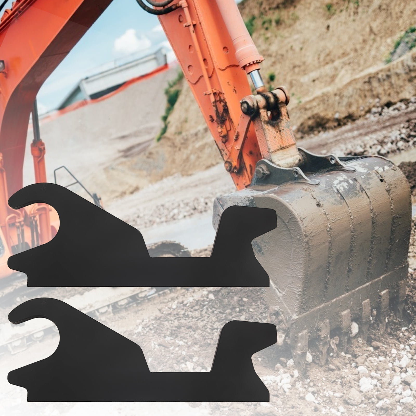 VEVOR 2pcs Excavator Bucket Ears Attachment, 3/4" Thickness Quick