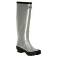 thumbnail image 1 of Women Rubber Rain Boots with Cotton Lining, Gunmetal, 1 of 4