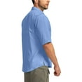 thumbnail image 3 of CHUANK Chemises de Pêche à Manches Courtes pour Hommes Légères UPF 50+ Protection Solaire SPF Pêche Randonnée Course, 3 of 7