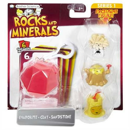 Science Content Pack - Basher Science Rocks and Minerals - Evaporite/Clay/Sandstone 3-Pack