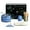 Blue, variant on JIAN YA NA 7-Piece Matcha Whisk Set, Traditional Tea Ceremony Matcha Set with Ceramic Bowl, Bamboo Whisk, Scoop, Sifter and Towel (Purple)