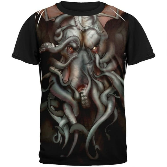 Call of Cthulhu Adult Black Back T-Shirt