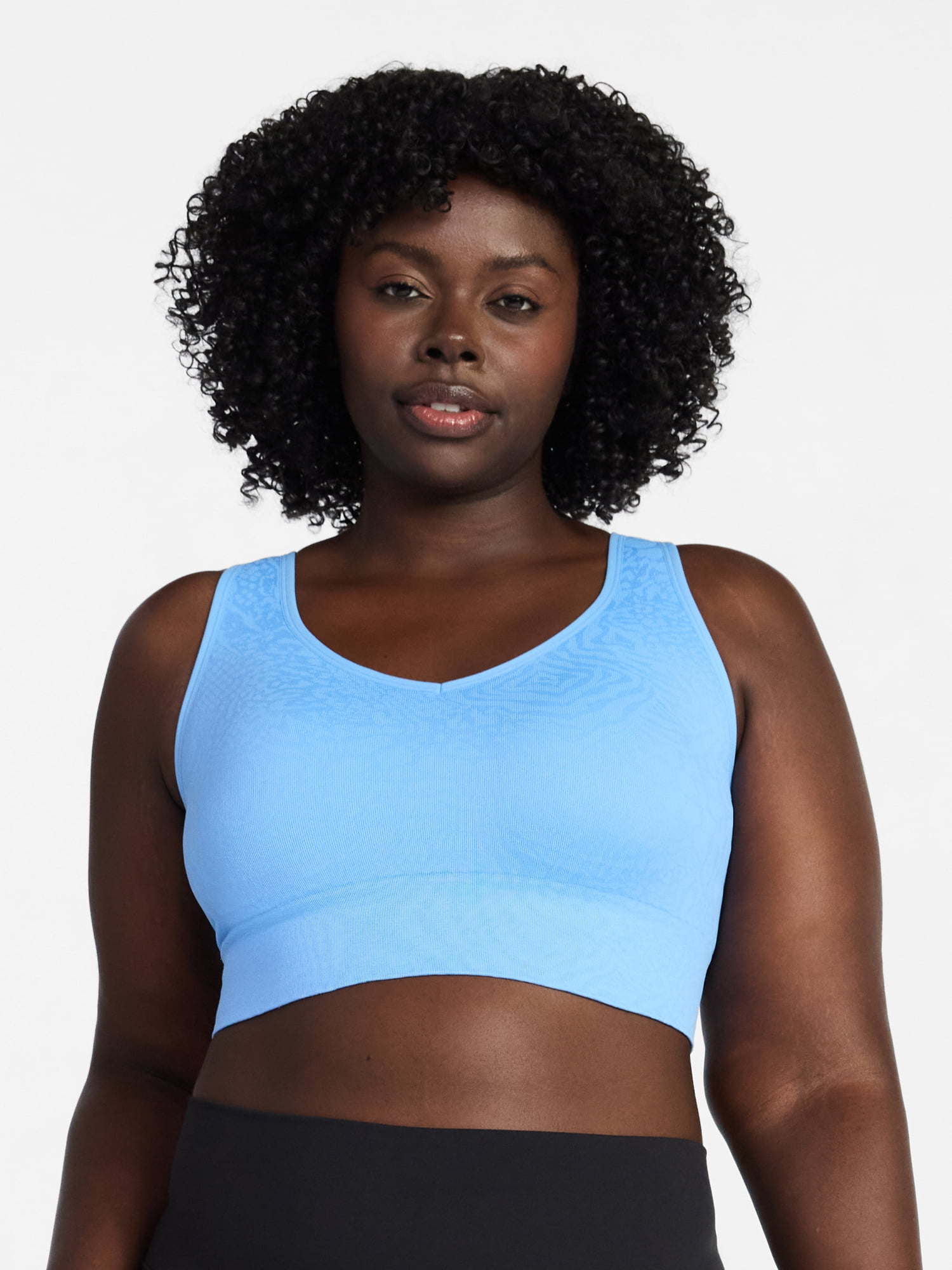 Avia Women's Low Support Seamless V-Neck Sports Bra, Sizes S-XXXL