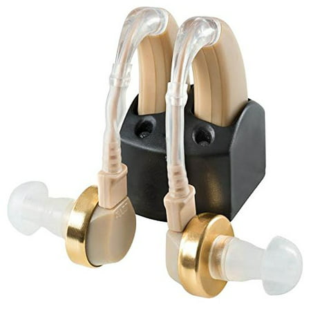Pair of 2 NewEar Digital Hearing Aid - Behind the Ear - Rechargeable for Left or Right