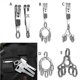 thumbnail image 2 of Titanium Steel Keychain Pocket Suspension Clip Keyring for Friends Father, 2 of 5