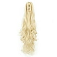thumbnail image 3 of SHCKE 24" Long Claw Clip Ponytail Extensions Synthetic Curly Wavy Ponytail Hairpiece Jaw Clip Ponytail Extension for Women, 3 of 4