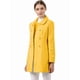 thumbnail image 1 of Abrigo Largo de Invierno Allegra K Cuello Peter Pan Doble Botonadura Mujer Mostaza XS, 1 of 8