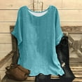 thumbnail image 2 of Womens Summer Tops Casual Boho Womens T Shirts Casual Loose Fit Summer Clothes for Women 2025 Vacation Plus Size, 2 of 3