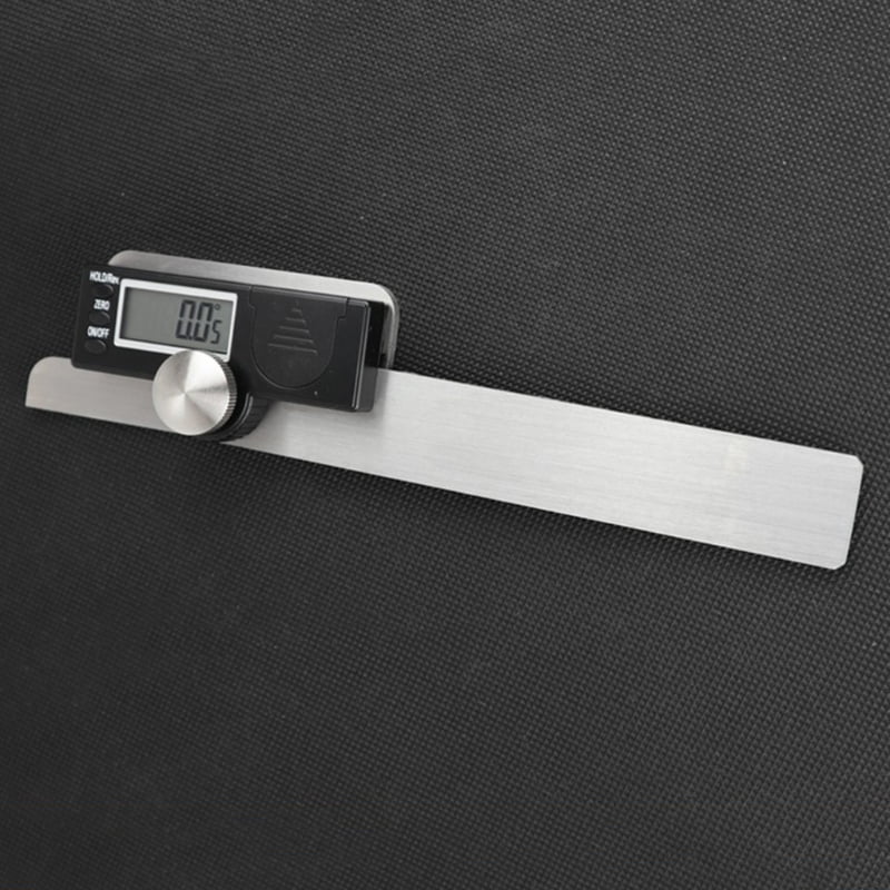 Stainlees Steel Digital Fastening Protractor 0-180° Angle Finder Ruler Gauge