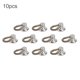 thumbnail image 1 of 10 Uds. Botón extendido ajustable aleación de plata DIY bolsa ropa sujetador Decoración, 1 of 5
