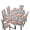 Colorful Leopard, variant on TSOVTHRID Colorful Painting Print 5 Pcs Dining Chair Covers and Tablecloth Set, Stain Resistant Table Cloth Dining Chair Slipcovers for Holiday Festival Decoration