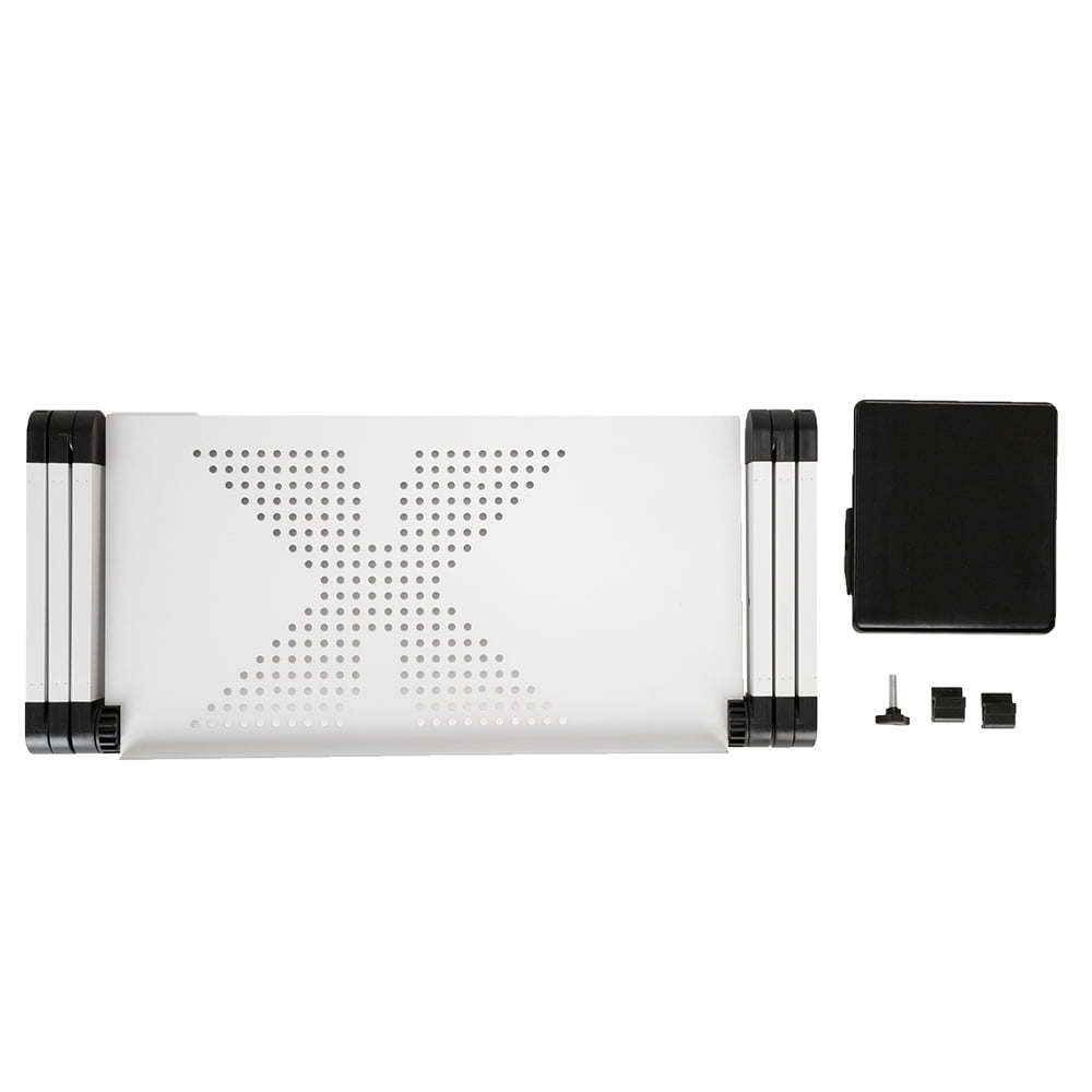 Kepooman 360 Degree Rotation Folding Table, Folding Computer Desk/Bed Tray, Adjustable Folding Laptop Protable Laptop Stand Desk Table, Portable Folding Table for Bed, White Kepooman 360 Degree Rotation Folding Table, Folding Computer Desk/Bed Tray, Adjustable Folding Laptop Protable Laptop Stand Desk Table, Portable Folding Table for Bed, White