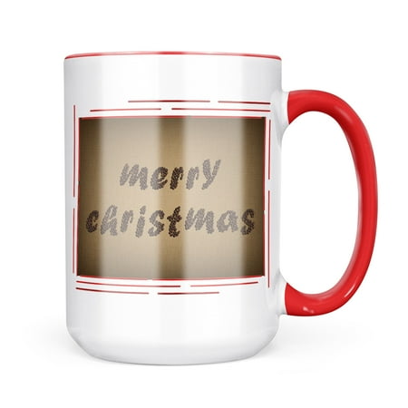 

Neonblond Merry Christmas Coffee Beans Mug gift for Coffee Tea lovers