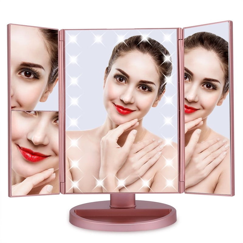 22 Led Cosmetic Mirror, Portable Touch Switch Panel Vanity Mirror