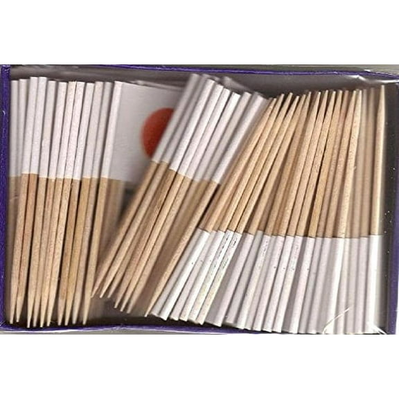 25 Box Wholesale Lot of Japan Toothpick Flags, 2500 Small Mini Japanese Flag Cupcake Toothpicks or Cocktail Picks