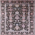 thumbnail image 1 of Ahgly Company Indoor Square Mid-Century Modern Taupe Brown Oriental Area Rugs, 6' Square, 1 of 6