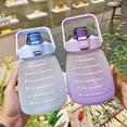 thumbnail image 4 of Yuarrent Botellas de agua portátiles para niños y adultos, tetera deportiva a prueba de fugas, taza de bebida de café de gran capacidad, Ropa Deportiva, Zapatos Azul, 4 of 6