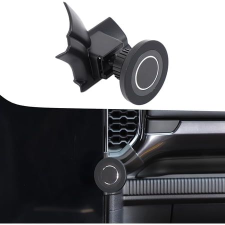 MJMJ Magnetic Phone Holder Mount Compatible with Ford Ranger 2023 2024 2025 2026 Interior Accessories, Aluminum Alloy 360° Dashboard A/C Air Vent Lower Cell Phone Holder Stand