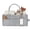 Gray (Heathered Gray), variant on Diaper Caddy for Nursery and Car – Storage Bin Organizer for Diapers and Baby Wipes