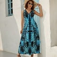 thumbnail image 2 of Animal Print Patterns Sleeveless Dress Woman Fashion Long Dresses Women's Summer Suit Dress 2025, 2 of 6