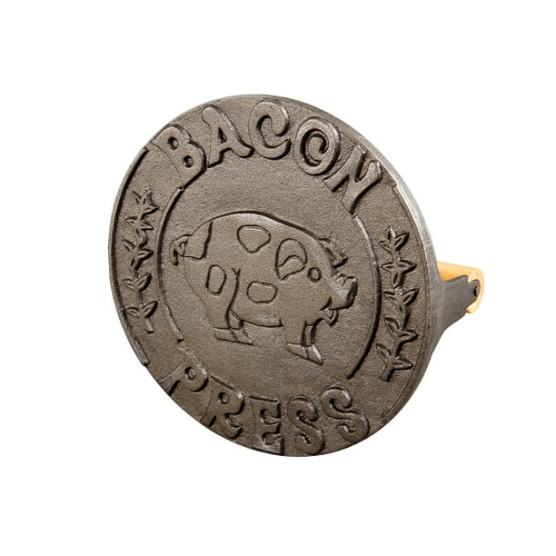 HIC Heavyweight Cast Iron Steak Weight Grill Panini Burger Sausage and