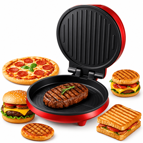 Maquina Electrica Multiusos Para Pizza Parrilla Tostadora
