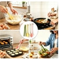 thumbnail image 5 of CiYouc 5pcs  Kitchen Cooking Utensils Set, Magnetic Wall-Mounted Rack, Heat-Resistant Non-Stick Cooking Tools – Tongs, Turner, Spoon & Scraper for Everyday Cooking, 5 of 7