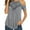 Gray, variant on gakvbuo Cold Shoulder Shirts For Women Summer Tops Dressy Casual Lace Scoop Neck Short Sleeve Flowy Tunics Blouses