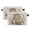 Gray Bunny Wearing Floral Crown, variant on 1-Pack Square Closet Organizers with Handles Open Basket Bins Rabbit Inside Glass Basket Storage Basket for Home Office
