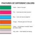 thumbnail image 4 of Inteprter Juego de tiras de lectura, superposición de color ligera y exquisita, regla de seguimiento de marcapáginas resistente al desgaste, tarjeta Kits de experimentos de química ocho colores L, 4 of 5