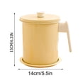 thumbnail image 2 of Wzzjkit 1.4L Kitchen Grease Filter Multifunctional Fryer Pot and Grease Container with Strainer, 2 of 2