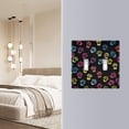 thumbnail image 5 of Dailycode Light Switch Plate Covers 2 Gang Wall Plate Plastics Outlet Covers for Kitchen Home Office Decor Colorful Paw, 5 of 8