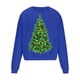 thumbnail image 3 of Sudadera sin capucha para hombre, cuello redondo, deportiva, con estampado de árbol de Navidad, sudadera con capucha, jersey de manga larga, blusa de poliéster para hombre, 3 of 4