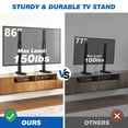 thumbnail image 4 of RTVR Universal Table Top TV Legs Stand Base Height Adjustable for Most 37 to 86 inch LCD LED TVs, Upgraded Replacement Feet, 4 of 11