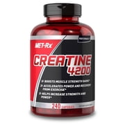 MET-Rx Creatine 4200 Pre or Post Workout Supplement Capsules, 240 Count