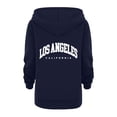 thumbnail image 7 of Vividxx Hoodies For Girls Long Sleeve Letter Print Hooded Sweatshirts Kids Soft Zip Up Hoodie With Pocket Classic 4-5 Years, 7 of 7